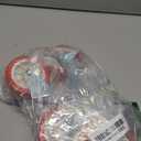 3 Inch Heavy Duty Stem Casters Swivel Wheels with Brake - 3/8" -16 x 1-1/2" (Stem Diameter 3/8", Stem Length 1-1/2"),Set of 4 with Locking Threaded Stem Caster Wheels - Load 600lbs (Bright red)