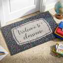 Mudder Welcome to Classroom Door Mat Composition Notebook Mat Non Slip Rug Teacher Appreciation Gifts for Classroom Decor Graduation Appreciate Back to School Front Door Outside Home Supply 17x29 Inch, 9" x 10"