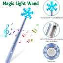 Brightown Christmas Tree Remote Control with Magic Wand - Wireless Light Switch for Kids to Turn On Lights, 50-80 Ft Range, Plug in with Music & Flashing Lights for Xmas Decor