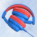 iClever BTH12 Kids Bluetooth Headphones,Colorful LED Lights,74/85dBA Safe Volume,85H Playtime,Bluetooth 5.2,Over Ear Wireless Headphone Built-in Mic for iPad/Tablet/Airplane