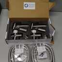 Arofa Handheld Bidet Sprayer for Toilet - 2 Pack Bidets Faucet for Existing Toilets Cloth Diaper Jet Sprayer, Stainless Steel Muslim Shower with Bidet Hose for Feminine Wash (Brushed Nickel)