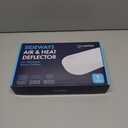 Sideways Floor Wall Air Vent Deflector for Under Furniture Heat and Air Deflecting, Fits Vents 3" - 7" Wide, Also Extends Lengthwise up to 17.5", Foam Tape for Tight Seal