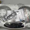 Bionaire Window Fan with Reversible Airflow Blades 3-Speed Settings, Programmable Thermostat, LED Display, Remote Control, Fits 2436" Windows, No Assembly Required