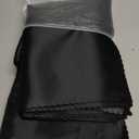 Horbaunal 100 Pack Satin Napkins 17" x 17" Square Dinner Napkins with Floral Edges, Soft Cloth Napkins for Parties, Weddings, Events, Black