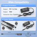 90W 65W Ac Adapter Power Cord for HP All-in-One Desktop 20" 22" 24" 24-DD 24-DF 24-DP 24-CB 22-DD DF 27-DB:24-dd0210 dd0010 24-df0040 22-df0222 22-dd0210 dd0110 24-dp0160 dp1250 dp1380 Charger