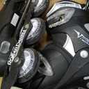Roller Derby V-Tech 500 Inline Skates with Adjustable Sizing for kids, teens, and adults, Large (6-9), Black