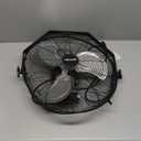 NewAir, WindPro18W, Wall Mounted 18 Inch High-Velocity Industrial Shop Fan with 3 Speed Settings, 3000 CFM,Black