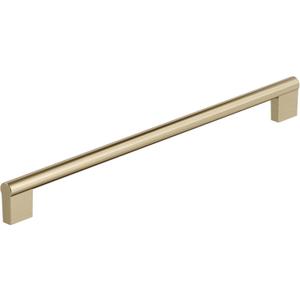 Amerock 18" Versa Golden Champagne Appliance Pull | 18 inch (457mm) Center-to-Center Mounting Distance and 19-3/8 inches Overall Length, Durable Zinc Cabinet Hardware