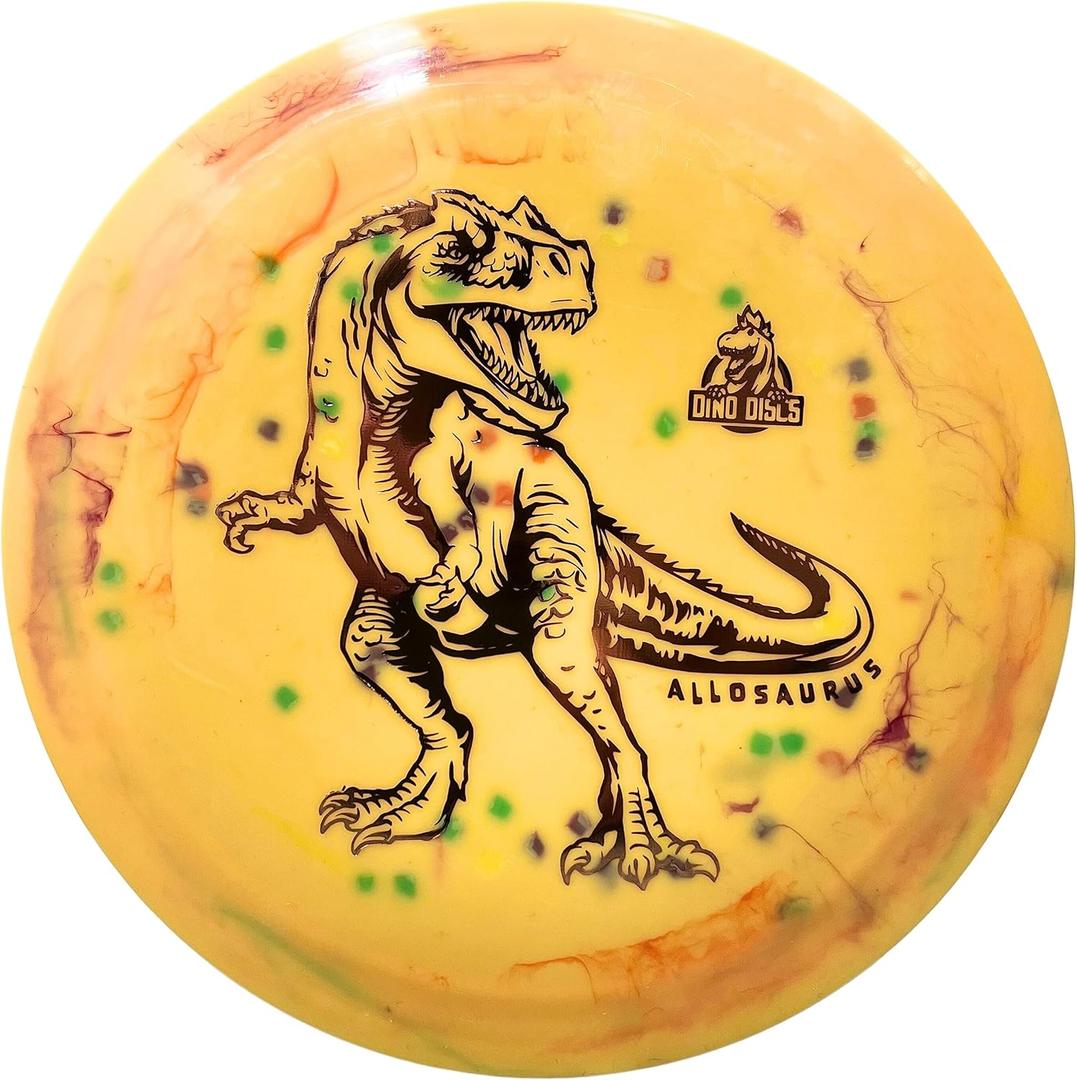 Allosaurus Disc Golf Distance Driver for Children and Novice Players | Ultra Lightweight | Made by Dino Discs