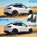 2021-2024 Tesla Model Y Accessories Mud Flaps, All Weather Car Protection [Protect Paint] No Drilling Required, Tire Protector Tesla Mud Flap for Tesla Model Y 2021-2024