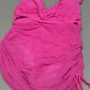 SUUKSESS Women One Piece Swim Dress Tummy Control Swimsuit Mesh Bathing Suit M