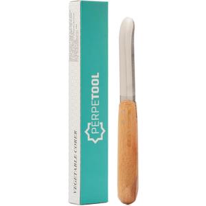 Stuffed Vegetable Corer Tool Zucchini, Eggplant & Pepper Corer, Apple Seed Remover, Stainless Steel Blade, Easy & Safe Wooden Handle
