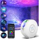 Galaxy Projector,Star Projector,Northern Lights Projector with 6 Film Discs,24H Timer,White Noises,Bluetooth Speaker,Smart APP&Voice Control,LED Starlight Night Light Projector for Kids Bedroom
