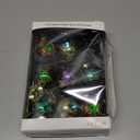 45MM Glass Multicolored Reflector Ornament Set, 9 Piece Set