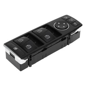 Power Window Switch Front Left Driver Side Window Control Switch for Mercedes-Benz C230 C300 E350 Black