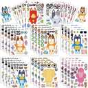 SAI 16 Sheets Make a Face Stickers for Kids, Cartoon Stickers, DIY Puzzle Stickers Cute Anime Stickers, Gift of Birthday, Party Favor, Rewards, Art Craft, School.