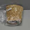 Gold Christmas Tree Collar 23.6 Inch Sequin Tree Skirt Round Velvet Trees Skirts Merry Christmas Glitter Trees Box Collars Artificial Xmas Trees Stand Base Cover for Festival Decor