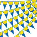 Tiamon 5 Pcs Yellow Cartoon Birthday Party Decorations Yellow Banana Triangle 49.2 ft Flag Pennant Banner Garland Streamer for Birthday Baby Shower Cartoon Themed Party Supply