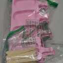 WMKGG Popsicle Silicone Molds Set, 2 PCS Ice Cream Molds with 50 Wooden Sticks for Cake Pop, Ice Pop, Cakesicles (Standard Size/Pink)