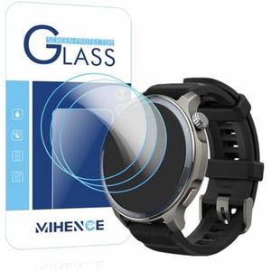 MIHENCE Screen Protector Compatible for Amazfit Balance 2 Smartwatch, 9H Tempered Glass Protective Film (3PCS)