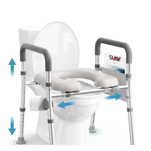 Toilet Seat Riser for Seniors, Raised Toilet Seat with Handles, Adjustable Height & Width, 400lb Handicap Elevated Toilet Seat, Fit Any Toilet
2K+ bought in past month