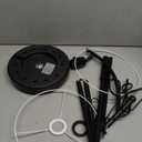 Dimmable Floor Lamp, Arc Floor Lamps for Living Room, Stepless Dimming Modern Standing Lamp with Linen Shade, Tall Lamp for Bedroom Office Dining Room- Black