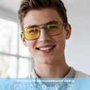 ANYLUV Blue Light Glasses Men/Women, Blue Light Blocking Glasses, Computer Screen Blocker Eyes Protection Glasses (Black)