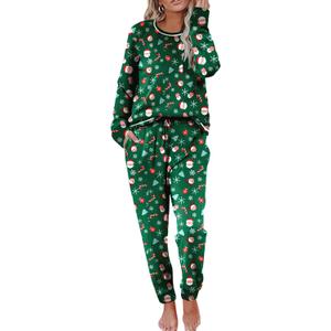 Ekouaer Pajamas Women's Long Sleeve Sleepwear with Long Pants Soft Loungewear Pj Set, XXL