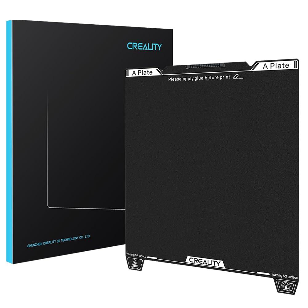Creality K1 SE Epoxy Resin Build Plate, Ender 3 V3 SE Bed 235*235mm Texture Spring Steel Bed Plate with Nozzle Cleaner, Heat-resistant Wear Resistance Flexible Print Platform For K1C/K1/Ender 3V3 KE