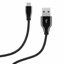 ZGEAR 4' MICRO USB DATA CABLE BK EA