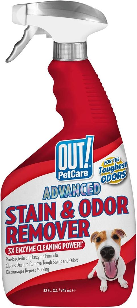 OUT! Advanced Stain and Odor Remover - Pet Stain and Odor Remover - 32 Ounces (Pack of 2)