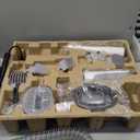 Bunfly Dog Grooming Kit,13000Pa Strong Grooming & Vacuum Suction 99.99% Pet Hair, 16 Pet Grooming Tools for Dogs Cats, 3L Large Capacity Dust Cup, Quiet Pet Vacuum Groomer (Silver & White)