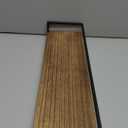 Meangood Floating Shelves Wall Mounted 1 pc, Rustic Wood Wall Storage Shelves for Bedroom,Living Room,Bathroom, Kitchen Torched Wood (Carbonized Black)