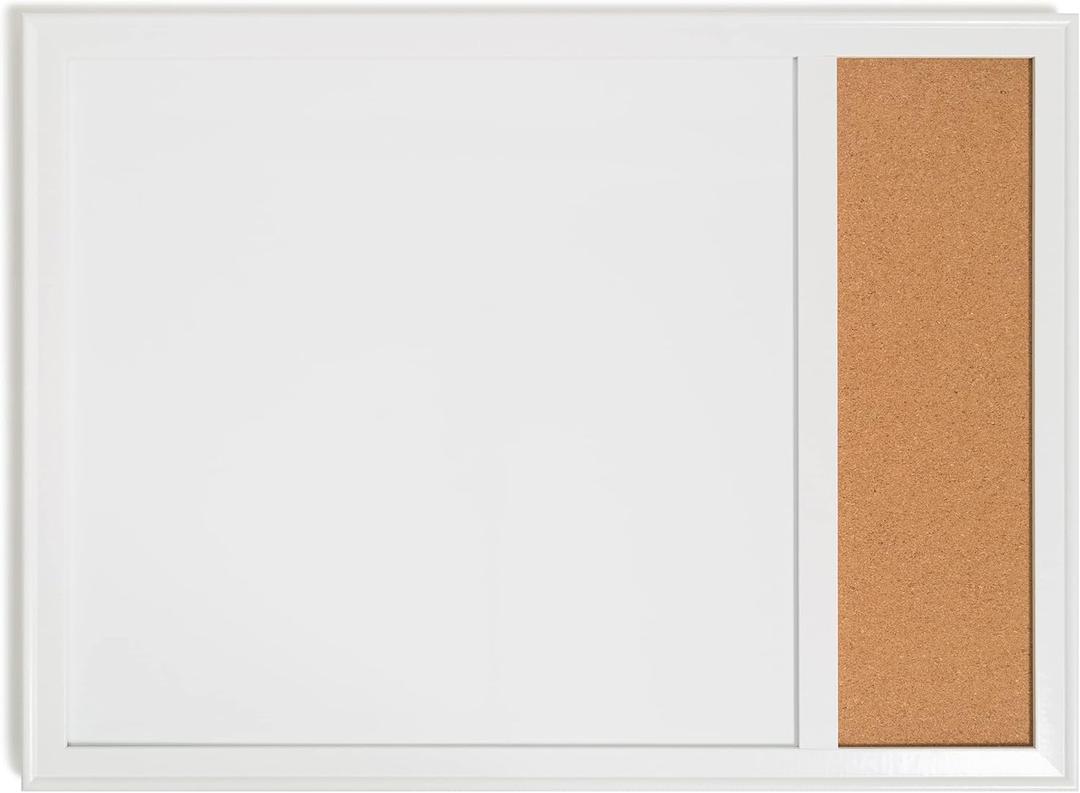 17x23 Minimal Deco Frame Combo Board-Cork/White