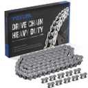 YOXUFA 420 Chain 102 Links for CRF50 XR50 PW80 SSR Tao Tao Coolster 110cc 125cc Pit Dirt Bike 4 Wheeler ATV Quad Kazuma Baja Ice Bear Lifan Kayo NST SDG 50cc 70cc 90cc Go Kart Motorcycle Parts