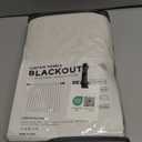 100% Blackout Shield Blackout Curtains for Bedroom 84 Inches Long, Back Tab/Rod Pocket Living Room Drapes, Thermal Insulated Blackout Curtains 2 Panels Set, 50" W x 84" L, Cream