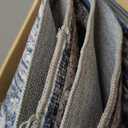 GarveeHome Area Rugs 8x10 Large Vintage Printed Accent with Non-Slip Backing, Stain-Resistant Oriental Living Room Washable Farmhouse Low Pile Rugs for Bedroom, Office, Blue (Denim / Multi)