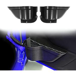 Banpo Front Door Pockets Storage Organizer Box Compatible with Jeep Wrangler 2/4 Door JK JKU Sport X Rubicon Sahara 2011-2018, Black
