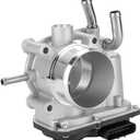Electronic Throttle Body Assembly Compatible for Hyundai Veloster 2012-2017 / Accent 2012-2019 | for Kia Rio 2012-2018 / Soul 2012-2019 | for Dodge Attitude 2012-2014 1.6L 4Cyl Replace# 35100-2B300