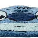 Jay Franco Disney Lilo and Stitch Plush Blue Fluffy Accent Rug - 4 x 2 ft Area Rug for Kids Bedroom or Living Room Decor