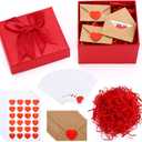 MARFOREVER 72 Pcs Mini Love Notes for Him Her, Valentine's Day Card and Little Love Notes, DIY Scrapbook Supplies with Envelopes, Gift Card Booklet for Valentines Day Girlfriend Boyfriend Husband