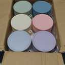 6 Pack Overnight Oats Containers with Lids and Spoons, 16 oz Glass Mason Overnight Oats Jars, Large Capacity Airtight Jars for Milk, Cereal, Fruit