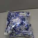 2 x 33FT Christmas Garland, Blue and Silver Tinsel Garland Shiny Hanging Garland for Home Tree Door Mantle Indoor Outdoor Holiday Xmas Party Decor