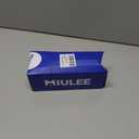 MIULEE 2 Panels Solid Color Sheer Window Curtains Elegant Window Voile Panels/Drapes/Treatment for Bedroom Living Room (54X54 Inches Light Grey)