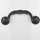 10-Pack 5 Inch Vintage Dresser Drawer Pull Handles Antique Bronze/Black. Rustic Kitchen Antique Drop Bail Pull Handles Metal Cabinet Pulls 128mm (10,Black)
