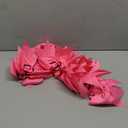 16PCS 8" Large Cheer Hair Bows Ponytail Holder Elastic Band Handmade for Cheerleading Teen Girls College Sports (Hot Pink, 1 Count (Pack of 16)