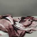 4PCS Burgundy Red Abstract Shower Curtain Sets with Rugs, Striped Bathroom Sets with Shower Curtain and Rugs, Modern Bathroom Curtains Shower Set with Toilet Lid Cover for Bathroom Decor