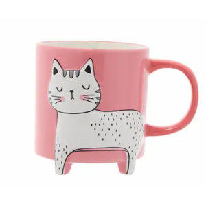 Core Home Cat Footed Mug 16 oz - Pink