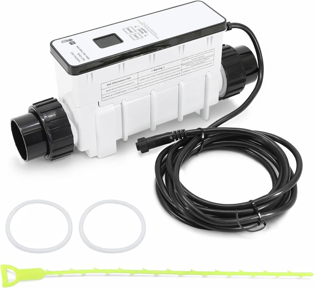 IC40 Salt Cell Chlorine Generator Replacement Fit for Pentair IntelliChlor | IC40 Salt Cell,EC-520555 520555 Power Center,Salt Chlorinator System for Inground Pools up to 40,000 Gallons