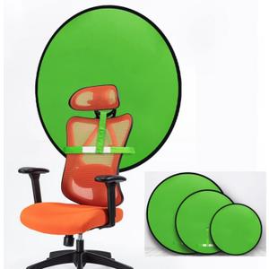 Portable Green Screen Backdrop, Collapsible Webcam Background, Green Screen Chroma Key for Video Chats, Zoom, Online Video Meeting, Photo with with Storage Bag (43.343.3inchCircle)